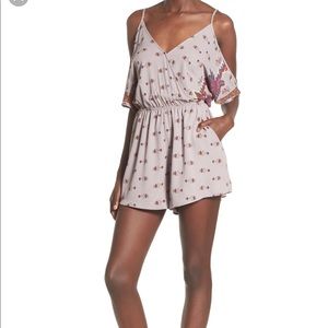 Romper with Cold Shoulder